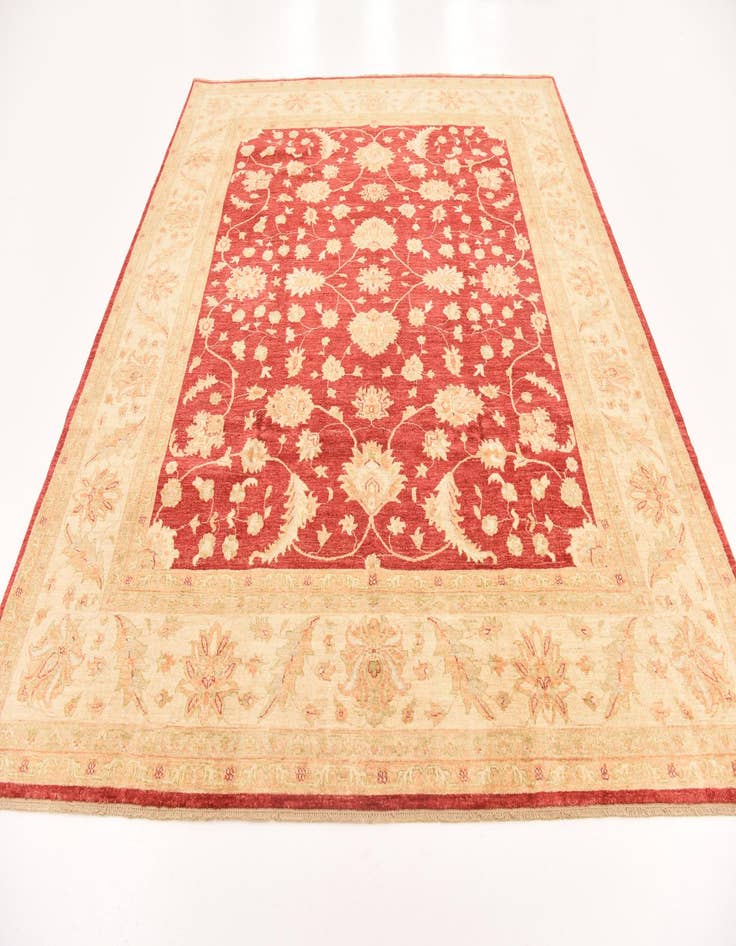 Detail image of  8' 3 x 9' 8  Hand Knotted Peshawar Ziegler Rug