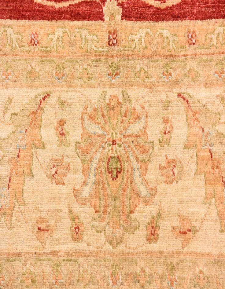 Detail image of  8' 3 x 9' 8  Hand Knotted Peshawar Ziegler Rug