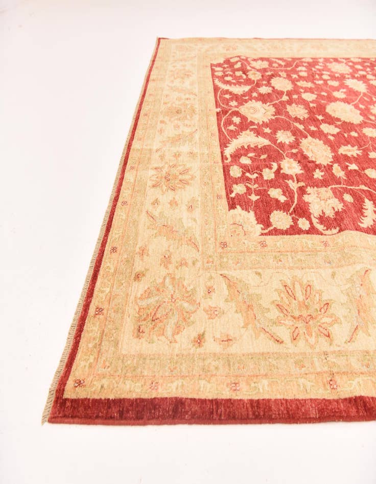 Detail image of  8' 3 x 9' 8  Hand Knotted Peshawar Ziegler Rug