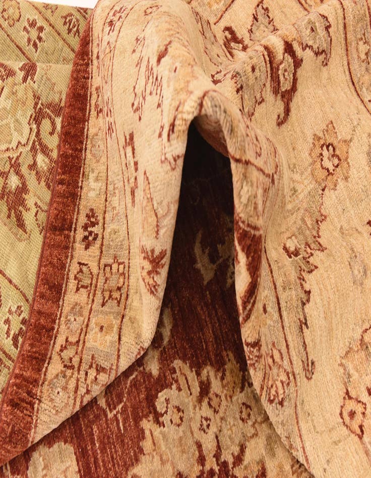 Detail image of  8' 11 x 12' 3  Hand Knotted Peshawar Ziegler Rug