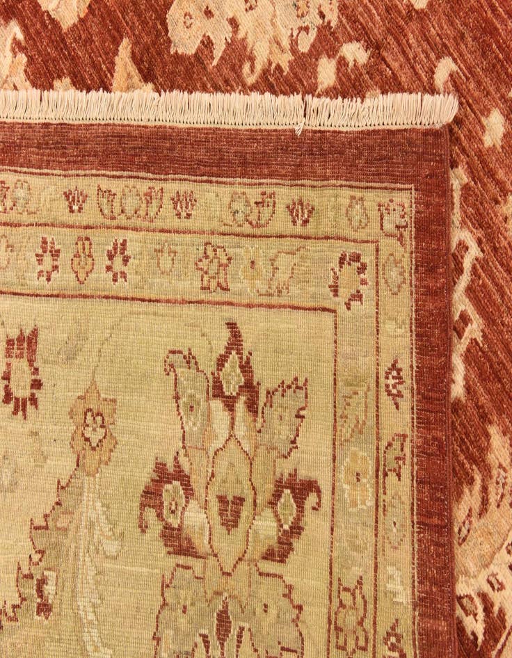 Detail image of  8' 11 x 12' 3  Hand Knotted Peshawar Ziegler Rug