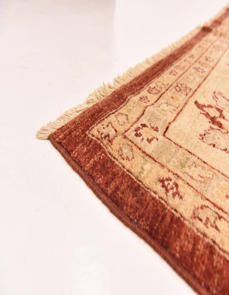 Detail image of  8' 11 x 12' 3  Hand Knotted Peshawar Ziegler Rug