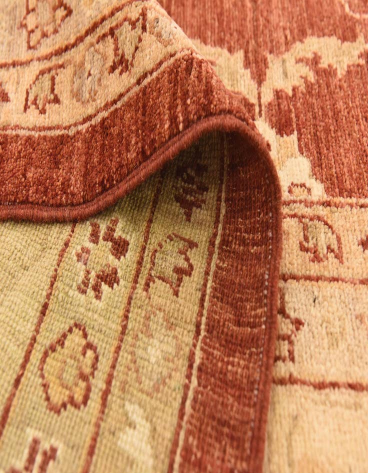 Detail image of  8' 11 x 12' 3  Hand Knotted Peshawar Ziegler Rug