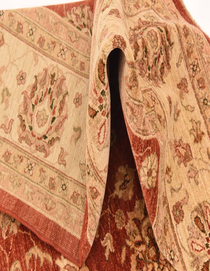 Detail image of  8' 2 x 11'  Hand Knotted Peshawar Ziegler Rug