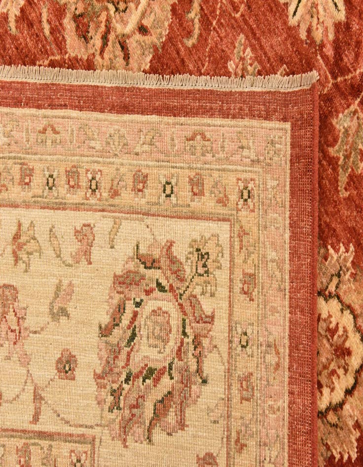 Detail image of  8' 2 x 11'  Hand Knotted Peshawar Ziegler Rug