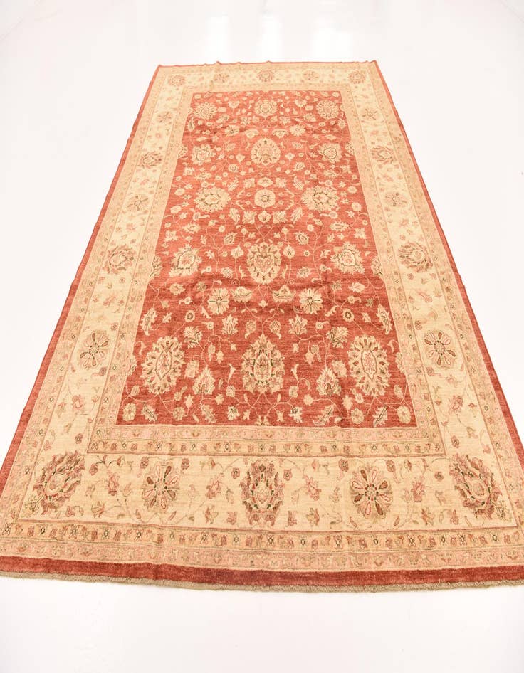 Detail image of  8' 2 x 11'  Hand Knotted Peshawar Ziegler Rug