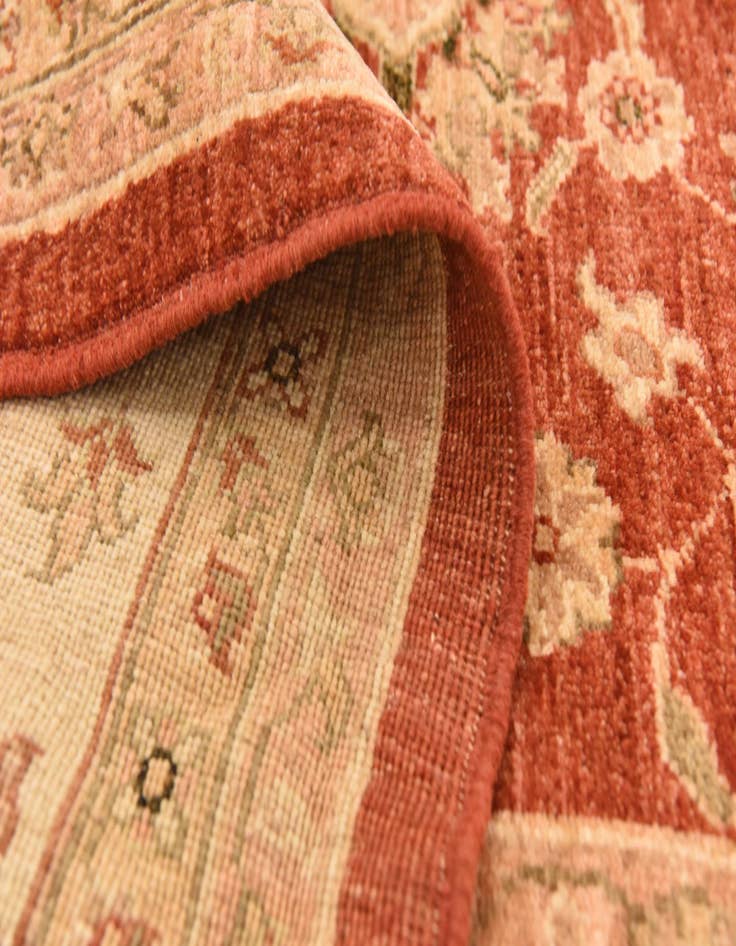 Detail image of  8' 2 x 11'  Hand Knotted Peshawar Ziegler Rug