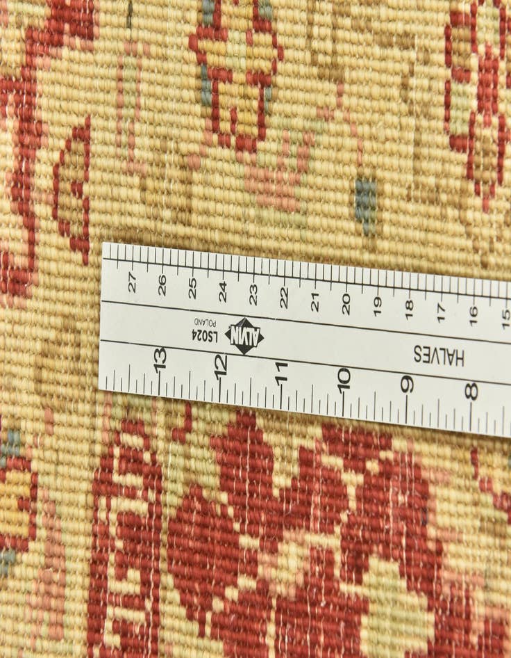 Detail image of  3' 5 x 5'  Hand Knotted Peshawar Ziegler Rug