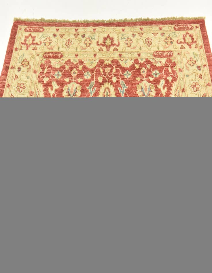 Detail image of  3' 5 x 5'  Hand Knotted Peshawar Ziegler Rug