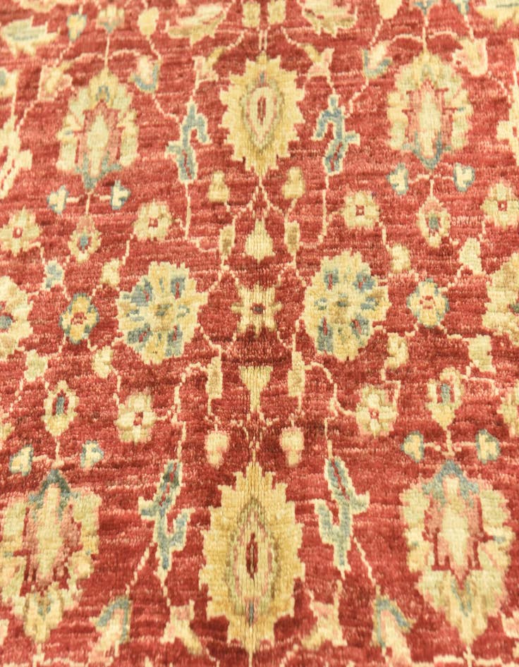 Detail image of  3' 5 x 5'  Hand Knotted Peshawar Ziegler Rug