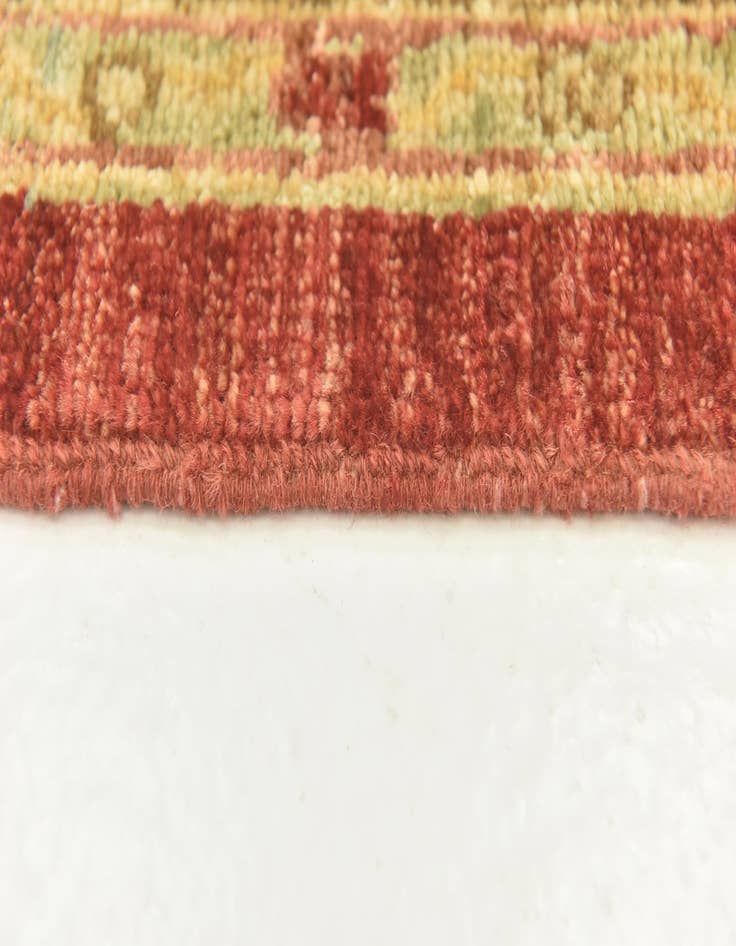 Detail image of  3' 5 x 5'  Hand Knotted Peshawar Ziegler Rug