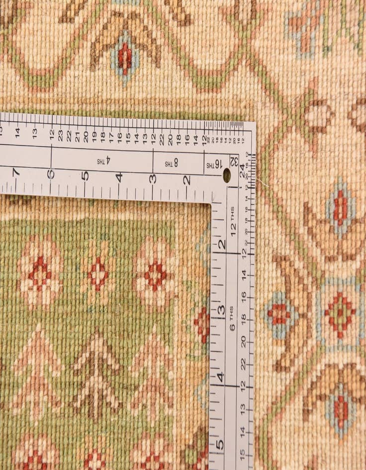 Detail image of  5' 9 x 7' 11  Hand Knotted Peshawar Ziegler Rug