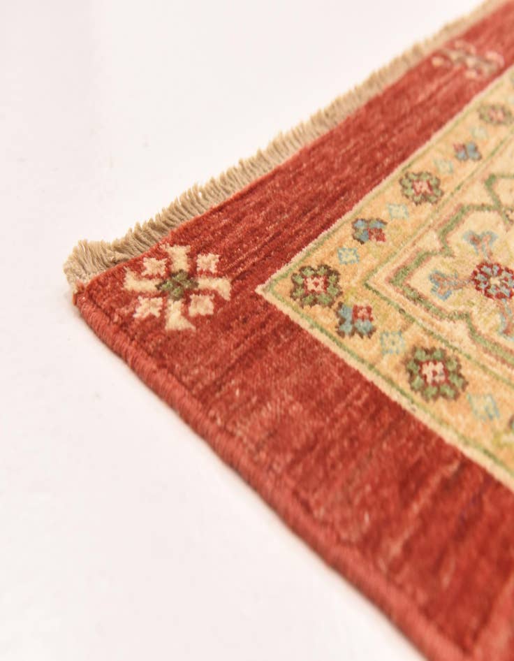 Detail image of  5' 9 x 7' 11  Hand Knotted Peshawar Ziegler Rug