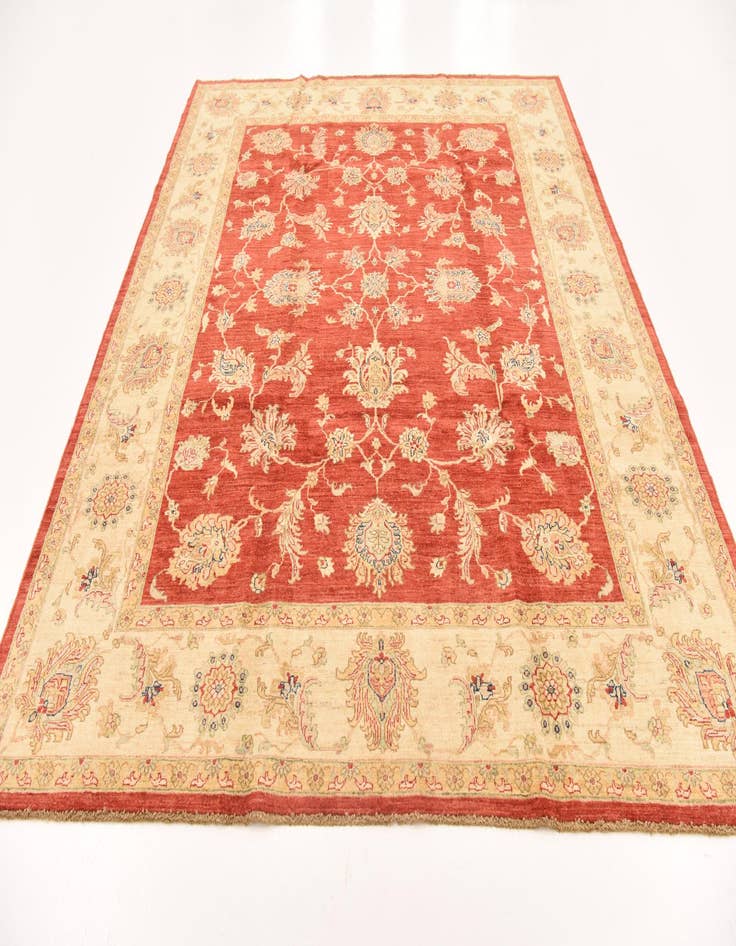 Detail image of  8' x 9' 6  Hand Knotted Peshawar Ziegler Rug