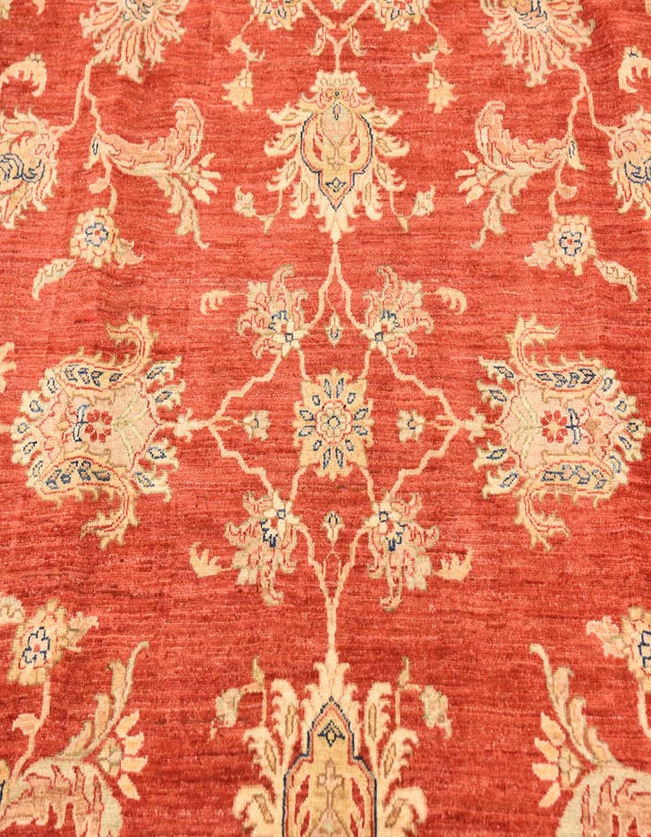 Detail image of  8' x 9' 6  Hand Knotted Peshawar Ziegler Rug