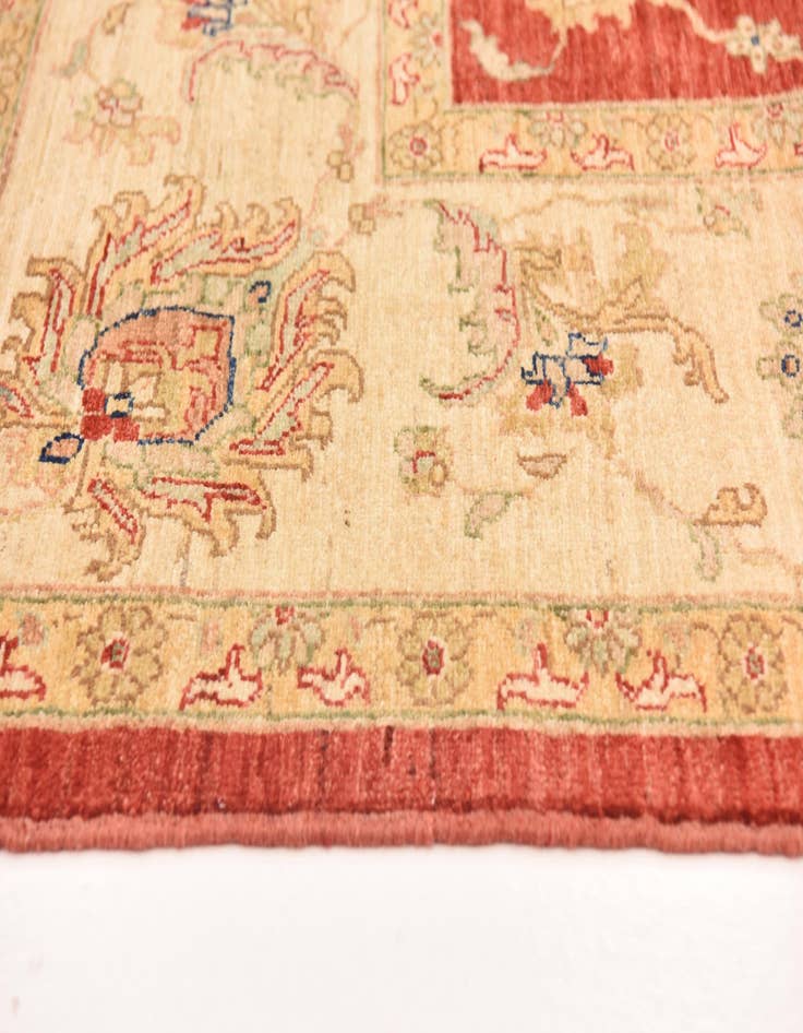 Detail image of  8' x 9' 6  Hand Knotted Peshawar Ziegler Rug