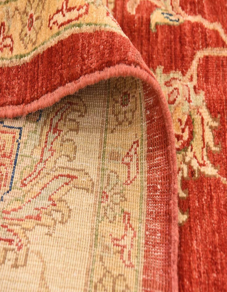 Detail image of  8' x 9' 6  Hand Knotted Peshawar Ziegler Rug