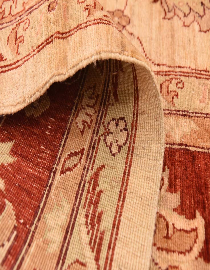 Detail image of  10' 11 x 14' 9  Hand Knotted Peshawar Ziegler Rug