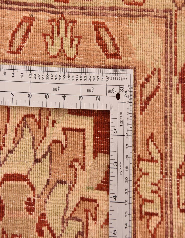 Detail image of  10' 11 x 14' 9  Hand Knotted Peshawar Ziegler Rug