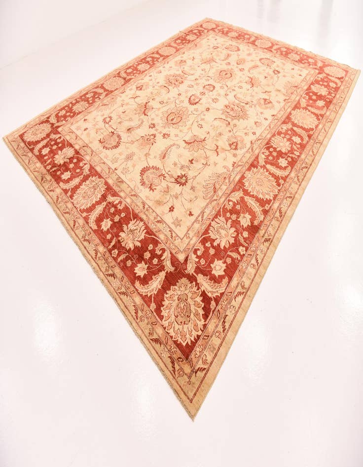 Detail image of  10' 11 x 14' 9  Hand Knotted Peshawar Ziegler Rug