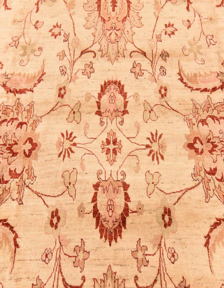 Detail image of  10' 11 x 14' 9  Hand Knotted Peshawar Ziegler Rug