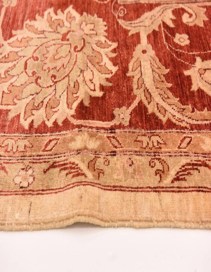 Detail image of  10' 11 x 14' 9  Hand Knotted Peshawar Ziegler Rug