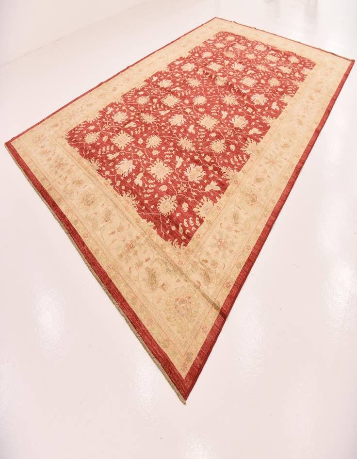 Detail image of  10' 2 x 16' 1  Hand Knotted Peshawar Ziegler Rug