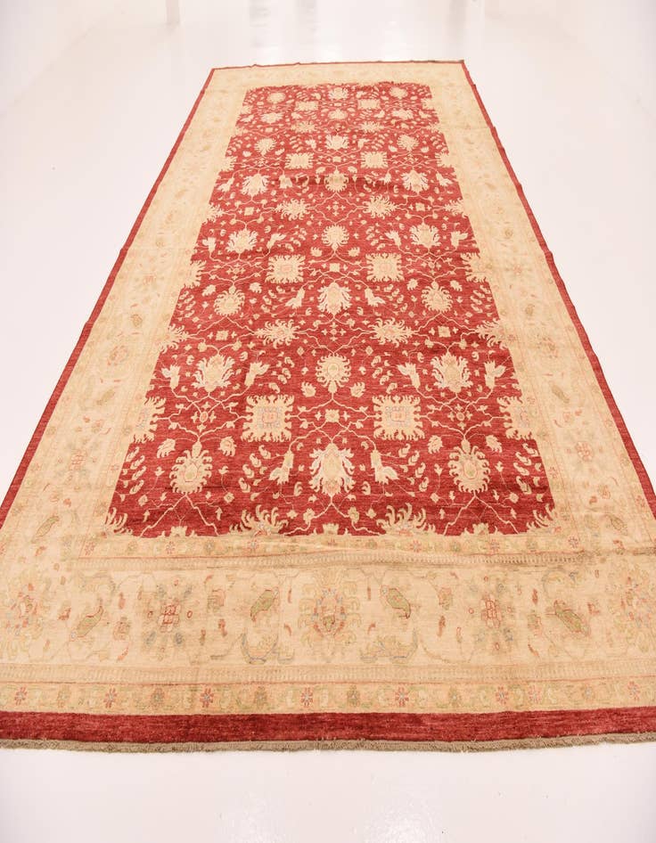 Detail image of  10' 2 x 16' 1  Hand Knotted Peshawar Ziegler Rug