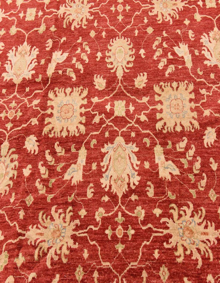 Detail image of  10' 2 x 16' 1  Hand Knotted Peshawar Ziegler Rug