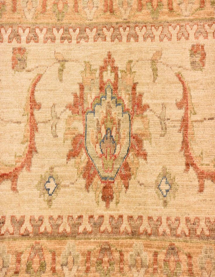 Detail image of  10' x 12' 11  Hand Knotted Peshawar Ziegler Rug