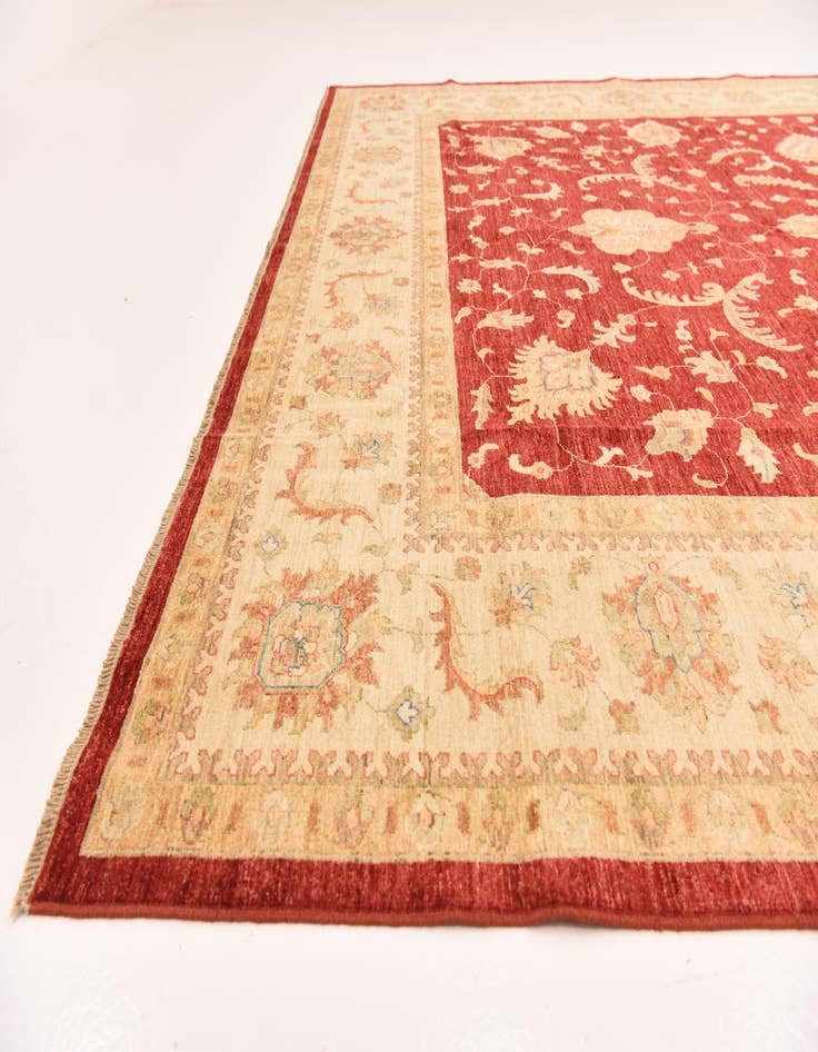 Detail image of  10' x 12' 11  Hand Knotted Peshawar Ziegler Rug