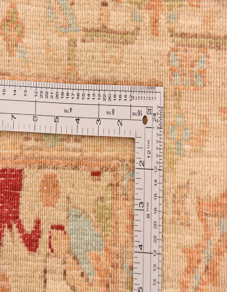 Detail image of  8' 4 x 11' 7  Hand Knotted Peshawar Ziegler Rug