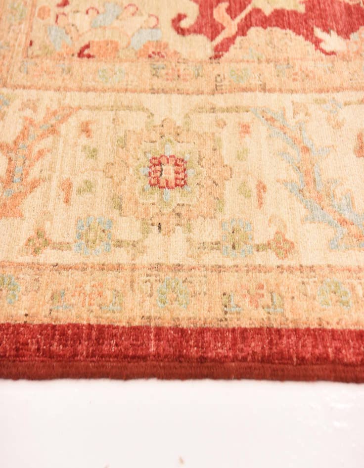 Detail image of  8' 4 x 11' 7  Hand Knotted Peshawar Ziegler Rug