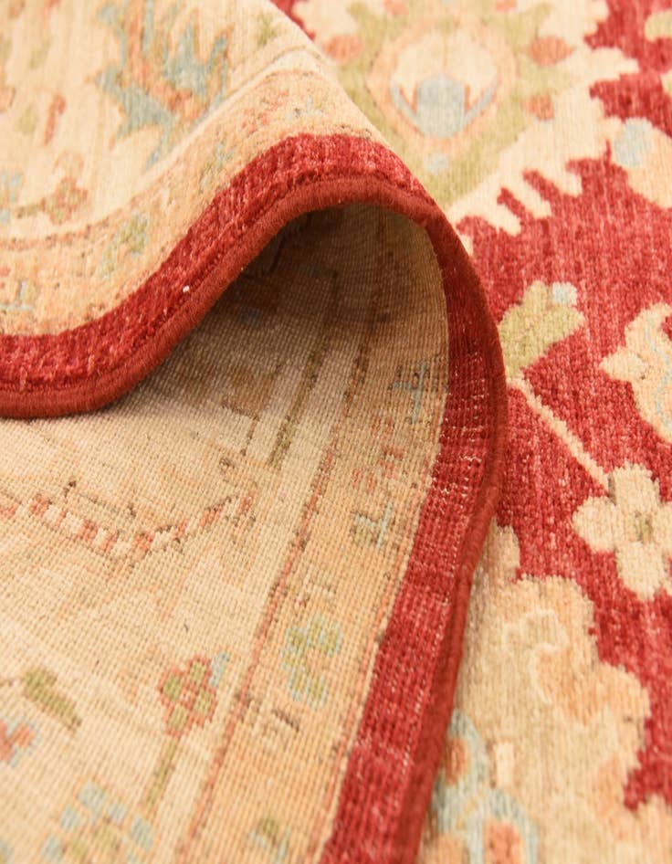 Detail image of  8' 4 x 11' 7  Hand Knotted Peshawar Ziegler Rug