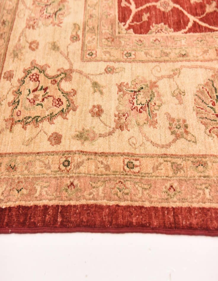 Detail image of  9' 5 x 12' 8  Hand Knotted Peshawar Ziegler Rug