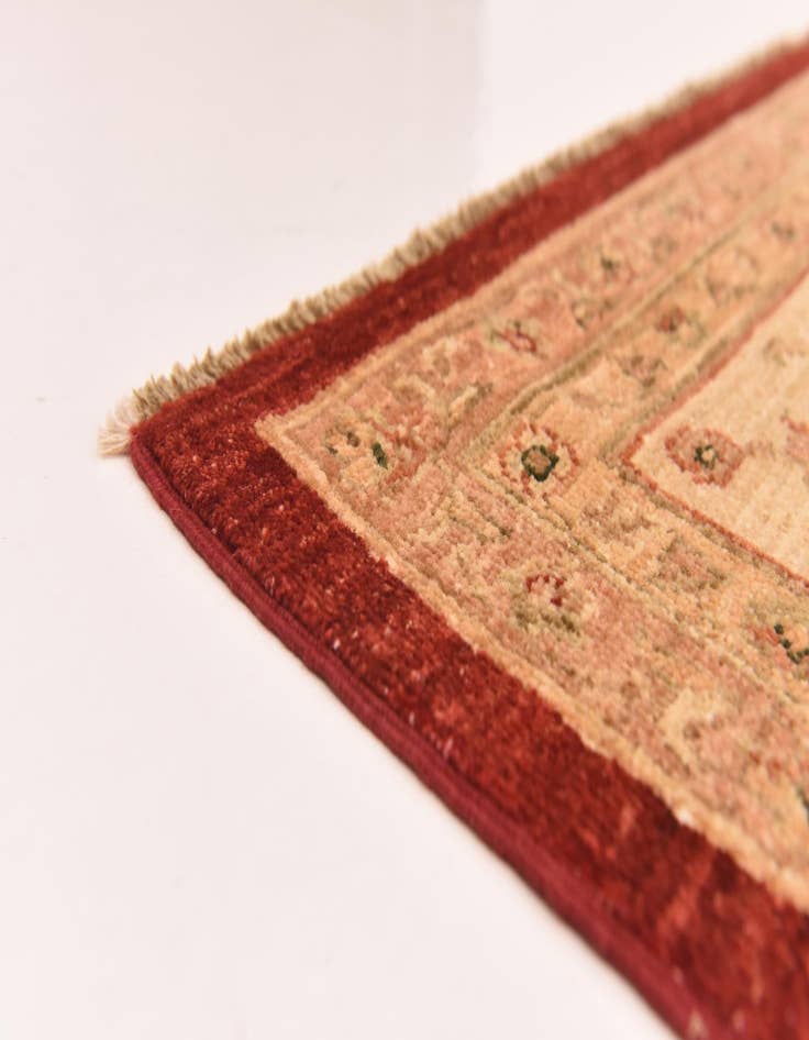 Detail image of  9' 5 x 12' 8  Hand Knotted Peshawar Ziegler Rug