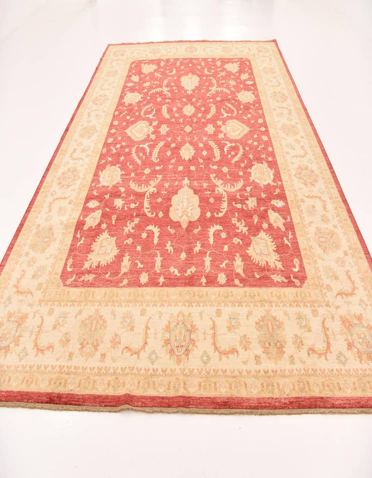 Detail image of  10' x 12' 10  Hand Knotted Peshawar Ziegler Rug