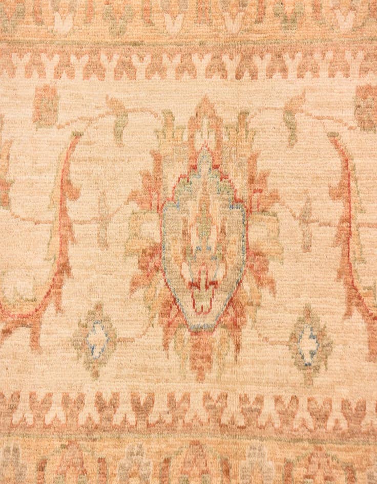 Detail image of  10' x 12' 10  Hand Knotted Peshawar Ziegler Rug