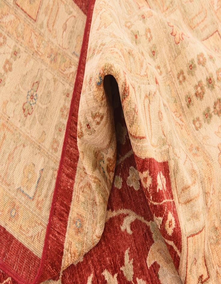 Detail image of  10' x 13'  Hand Knotted Peshawar Ziegler Rug