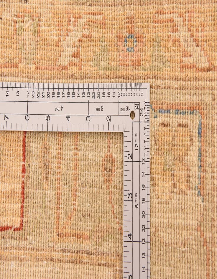 Detail image of  10' x 13'  Hand Knotted Peshawar Ziegler Rug