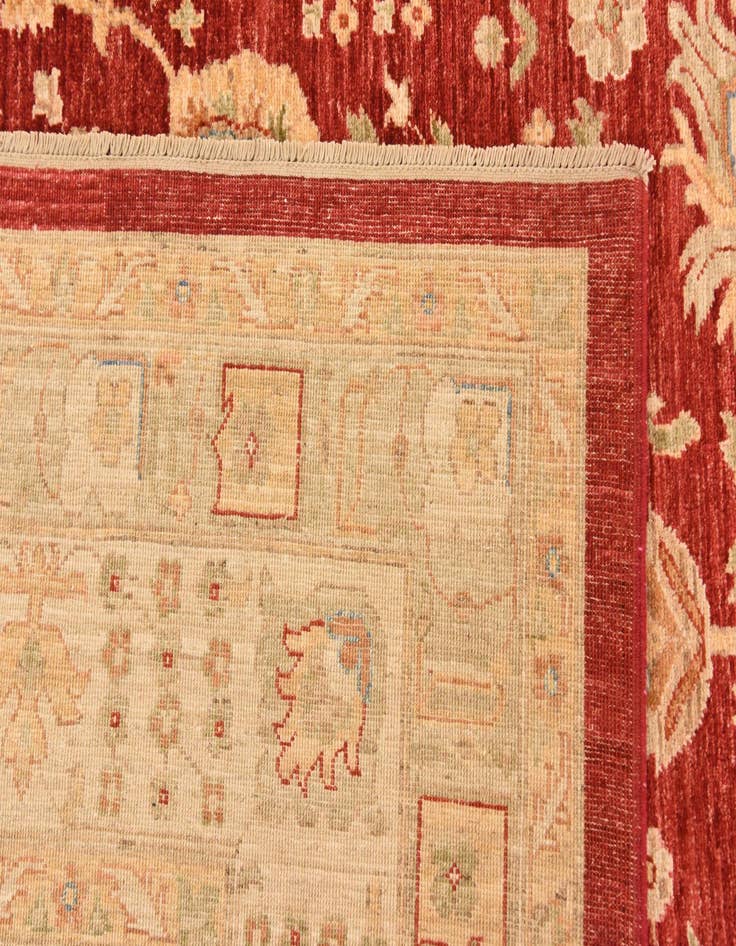 Detail image of  10' x 13'  Hand Knotted Peshawar Ziegler Rug