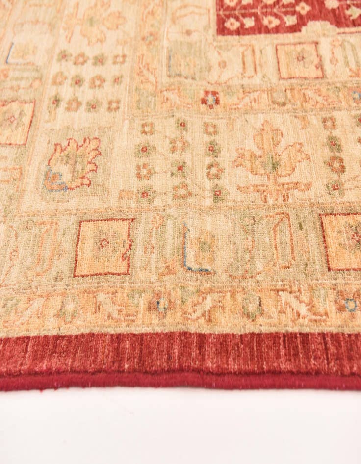 Detail image of  10' x 13'  Hand Knotted Peshawar Ziegler Rug