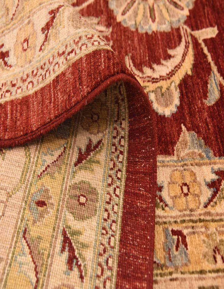 Detail image of  13' 4 x 17' 2  Hand Knotted Peshawar Ziegler Rug