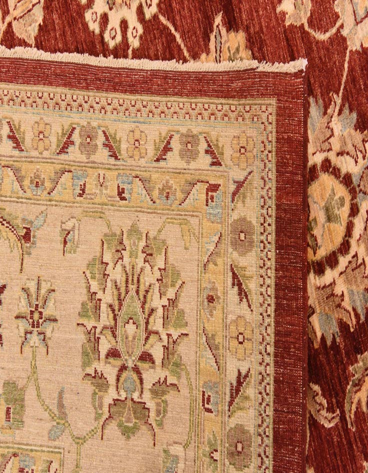 Detail image of  13' 4 x 17' 2  Hand Knotted Peshawar Ziegler Rug