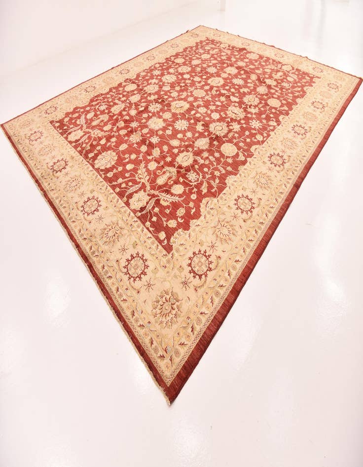 Detail image of  13' 4 x 17' 2  Hand Knotted Peshawar Ziegler Rug