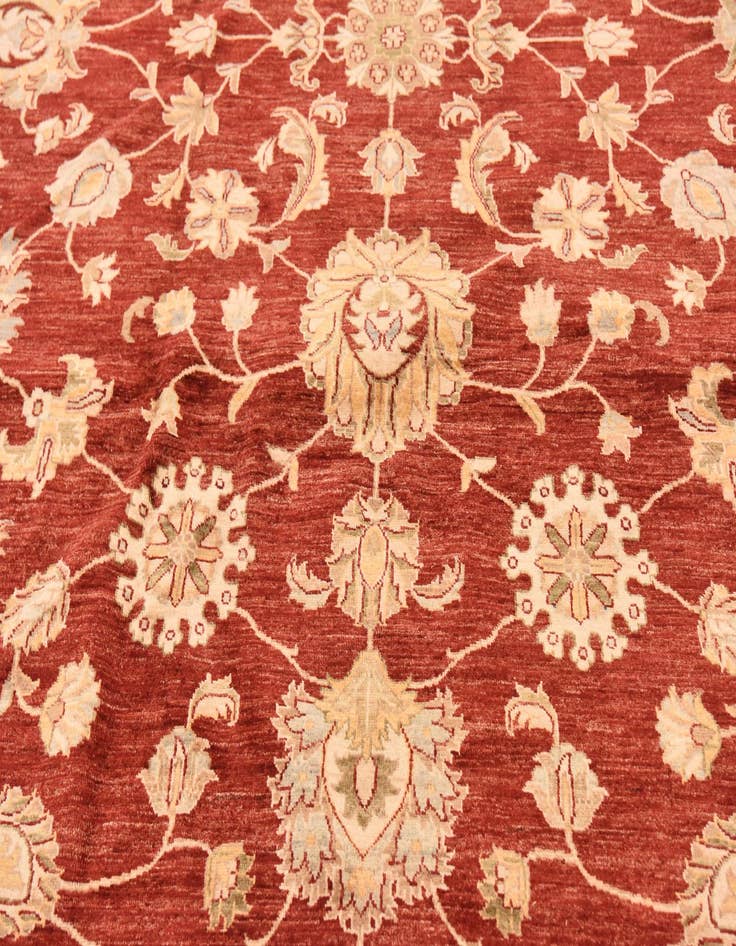 Detail image of  13' 4 x 17' 2  Hand Knotted Peshawar Ziegler Rug