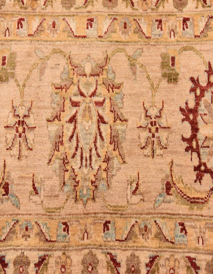 Detail image of  13' 4 x 17' 2  Hand Knotted Peshawar Ziegler Rug