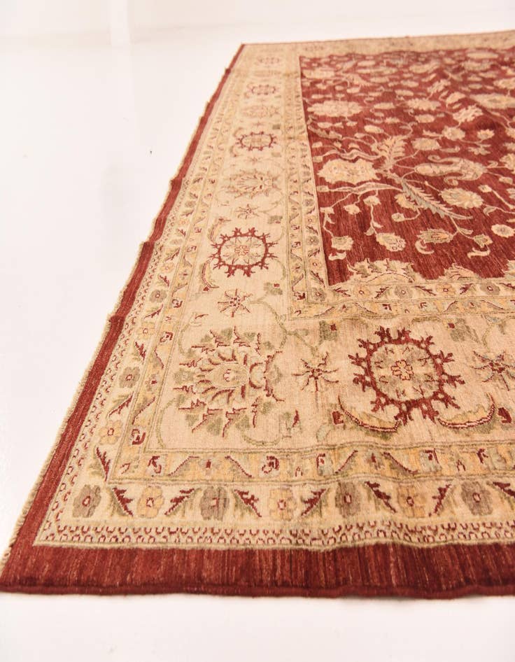 Detail image of  13' 4 x 17' 2  Hand Knotted Peshawar Ziegler Rug