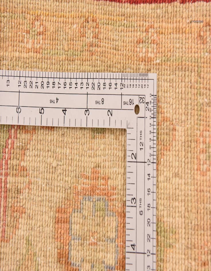 Detail image of  6' 9 x 9' 9  Hand Knotted Peshawar Ziegler Rug