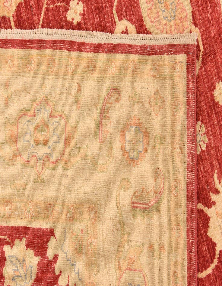 Detail image of  6' 9 x 9' 9  Hand Knotted Peshawar Ziegler Rug